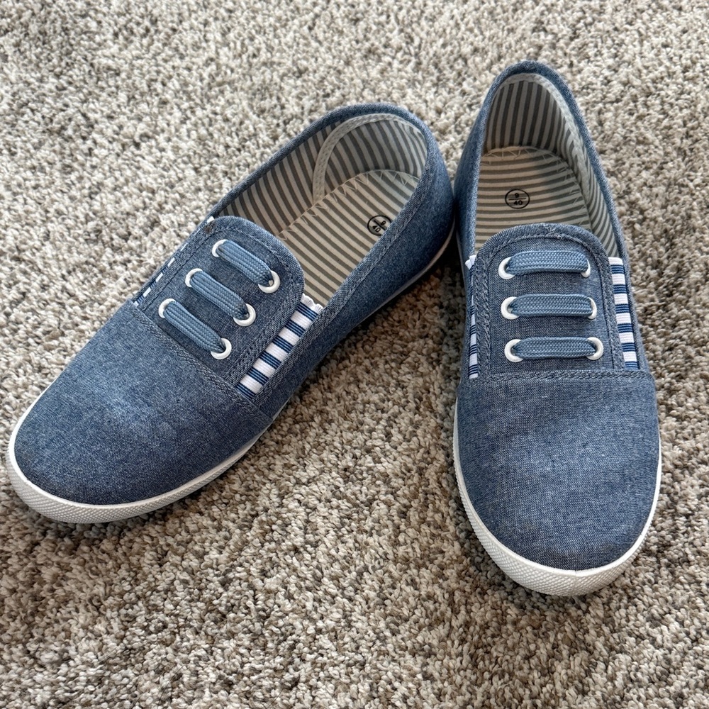 Blue Kids Slip-On Shoes